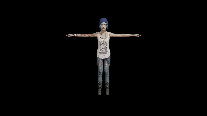 Life Is Strange - Chloe Price (No jacket) 3D Model
