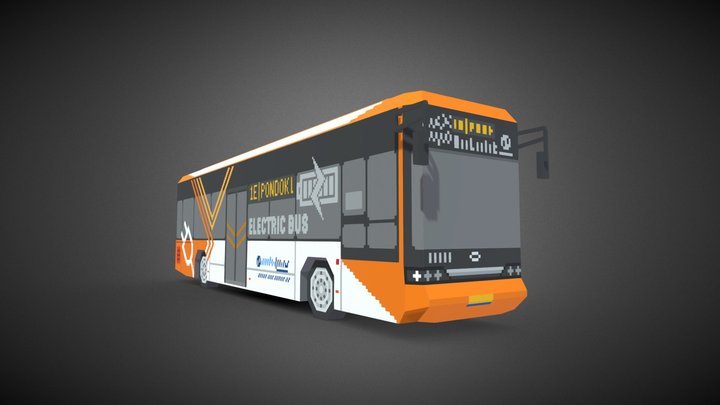 Transjakarta BYD Electric Bus 3D Model