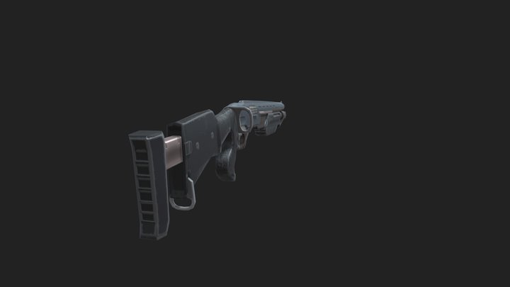 12GA Shotgun Model 3D Model