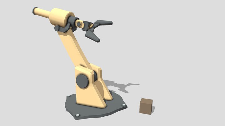 Industrial Robot Arm / Animated – Free 3D Model STL