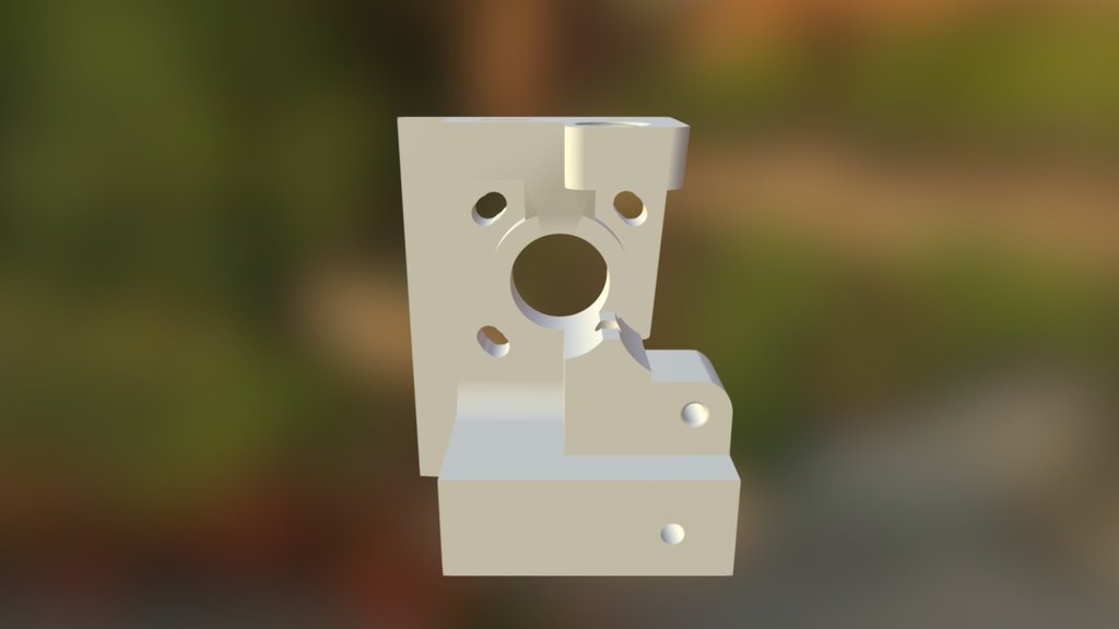 [10869] GB3+ Extruder Block Right Rev3 — Sketchfab embed 3D viewer