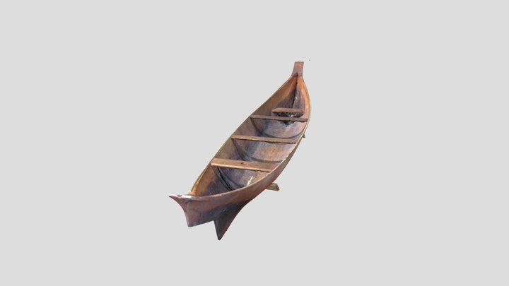 14 foot Haida Canoe 3D Model