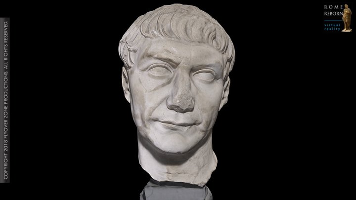 3D rendering of Trajan
