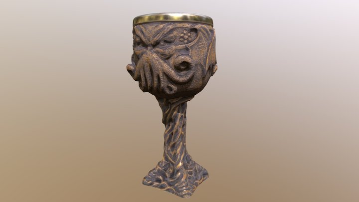 Cthulhu Goblet 3D Model