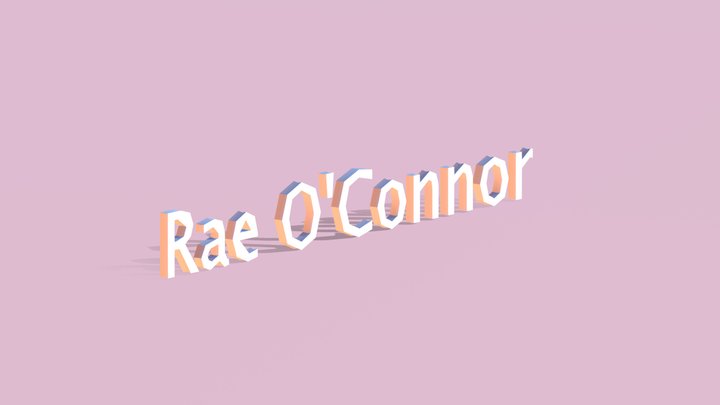 Rae's Signature 3D Model