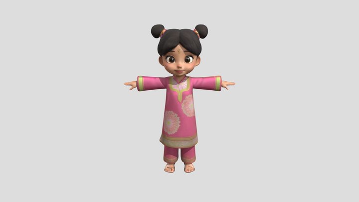 Budak Perempuan 3D Model