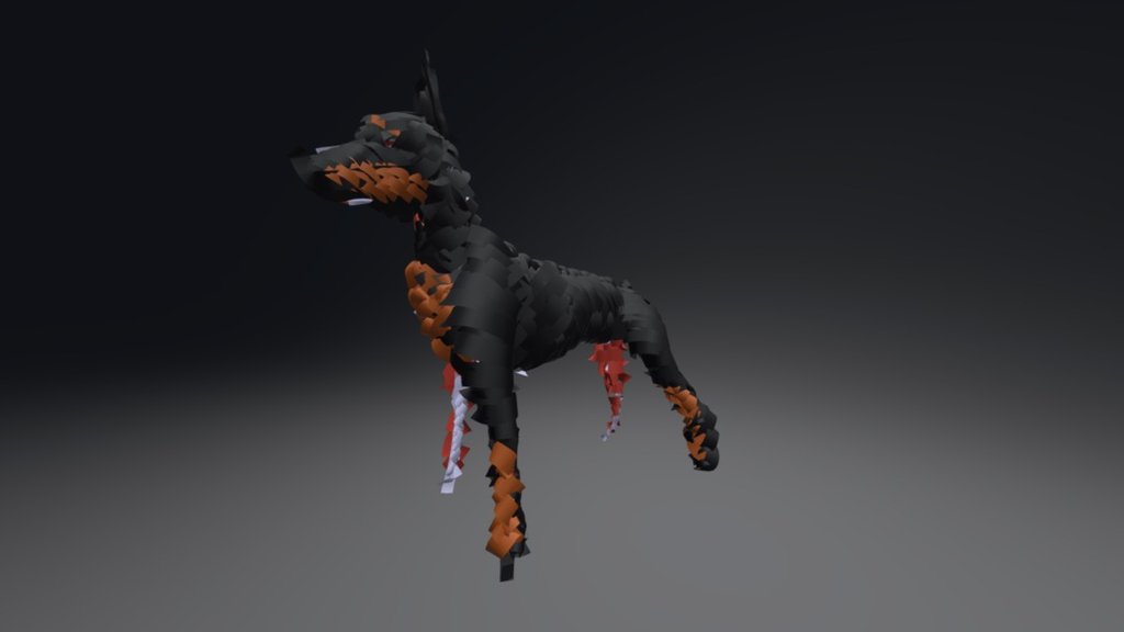 Doberman in Tilt Brush