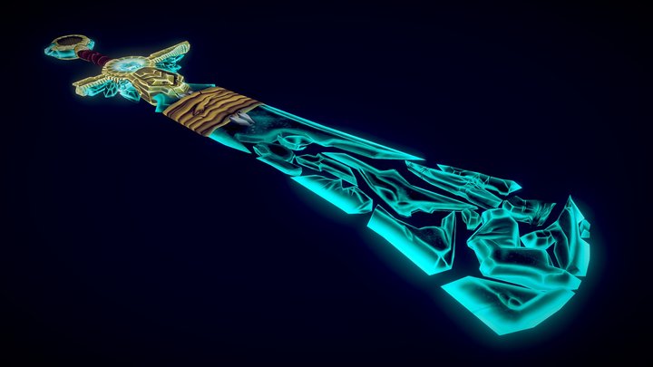 Divine Crystal Blade 3D Model