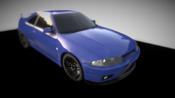 Nissan Skyline GTR R33 3D Model