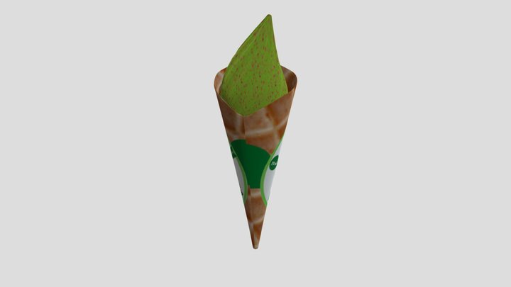 Green Tea Ice Cream 3D Model