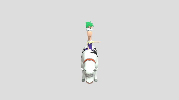Riding Rodeo Cow