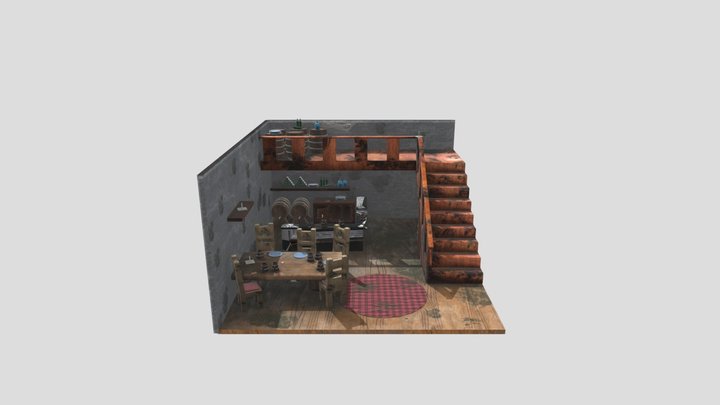 Medieval Tavern Launch 3D Model