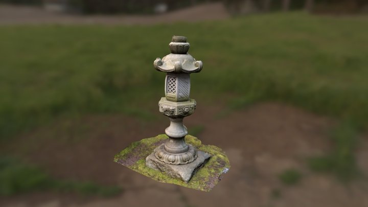 Japanese Lantern at Portland Japanese Garden – Free 3D Model STL
