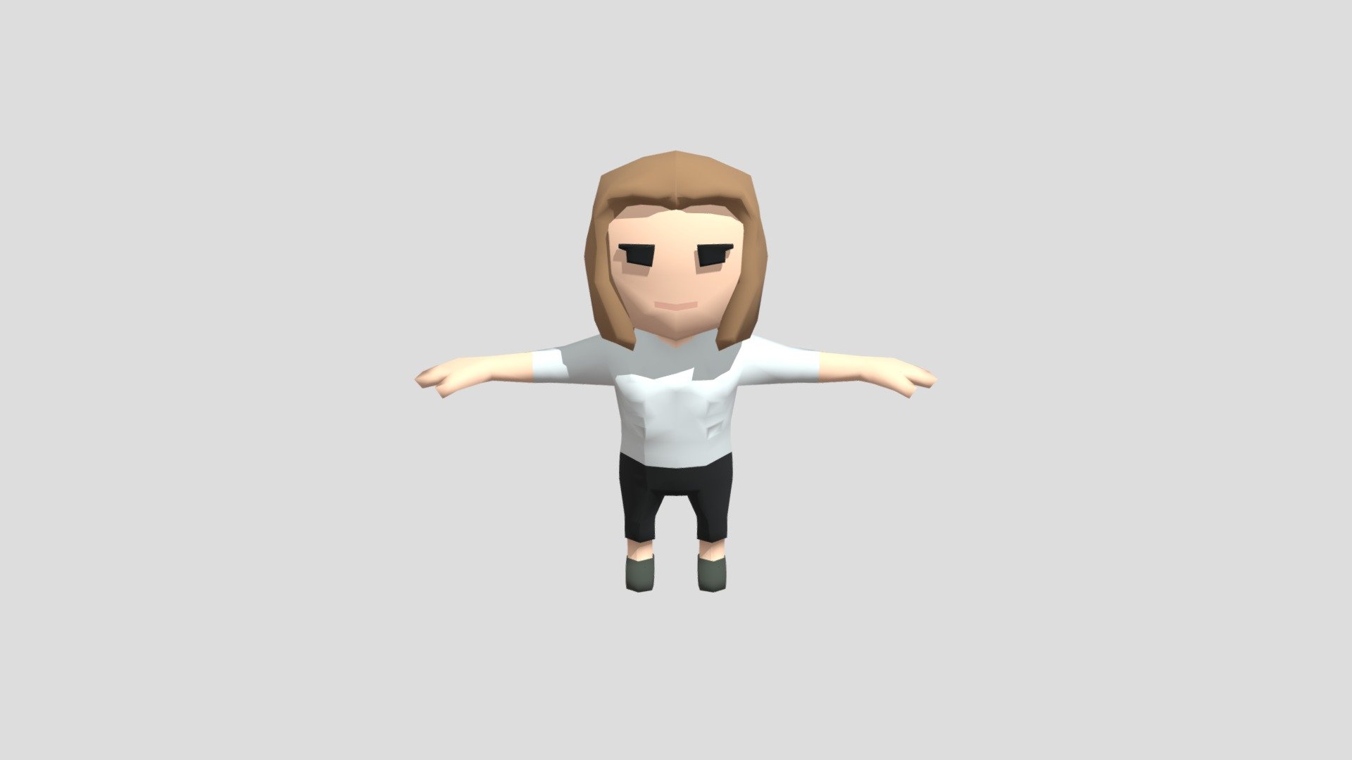 Lowpoly Girl - 3D Character - Download Free 3D model by mytokioaim ...