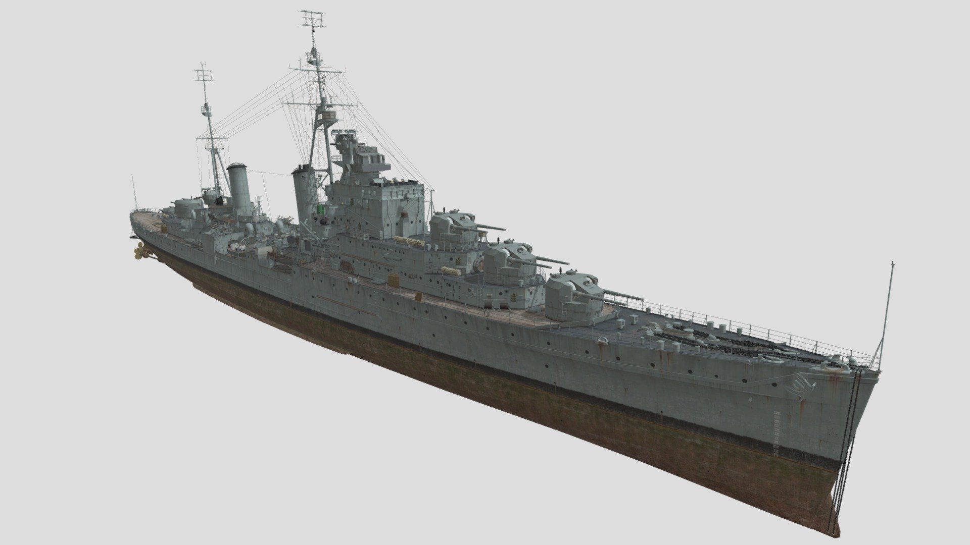 British Navy CLAA Tier 6 SIRIUS - Download Free 3D model by 全斗焕 (@lxyun ...