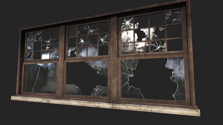 Abandoned hospital window 3D Model