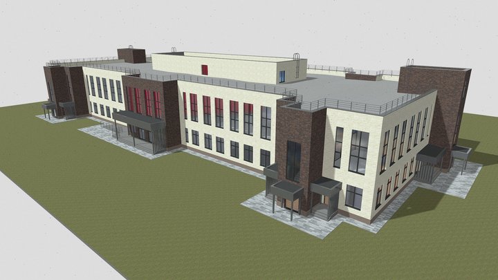 Детский сад 3 3D Model