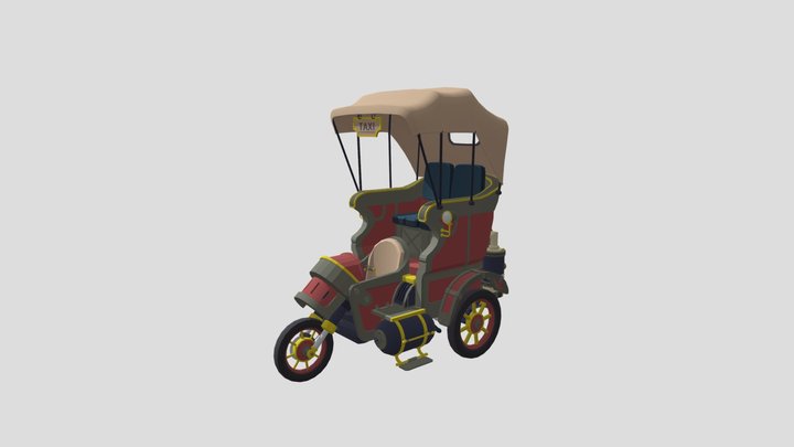 XYZ COURSE WORK: DRUFT "Steam-punk-taxi" 3D Model