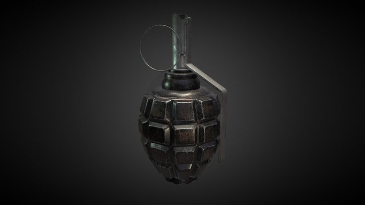 Pineapple Grenade (F-1) 3D Model