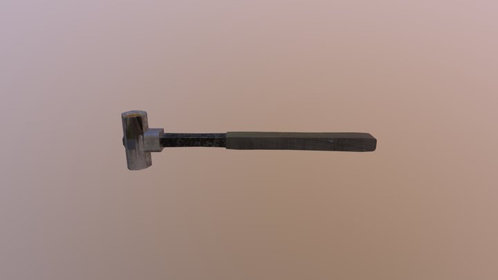 Sledgehammer TExtured 3D Model