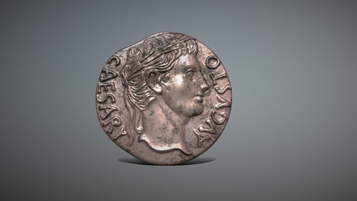roman coin  victory over Parthia 3D Model