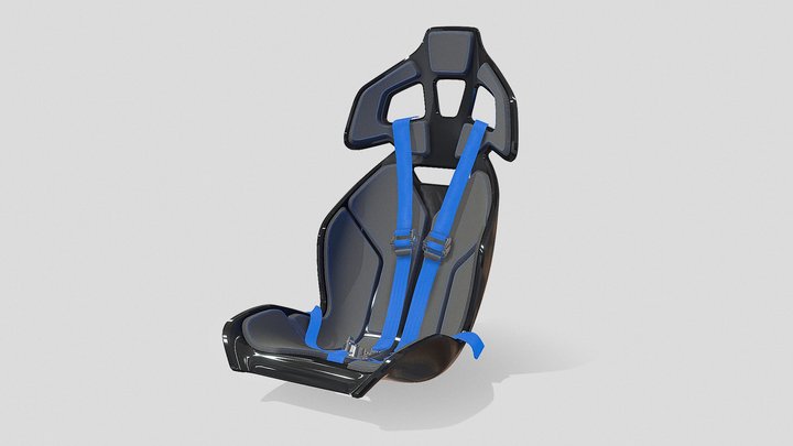 2020 Czinger 21C Track Edition Racing Seat 3D Model