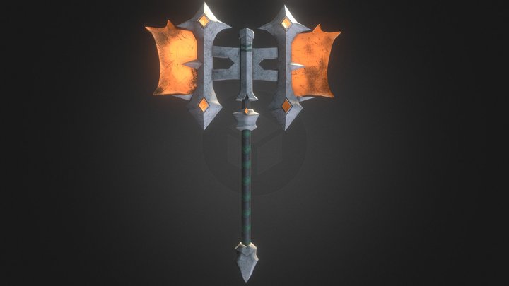 Darksiders Enchanted Hammer 3D Model