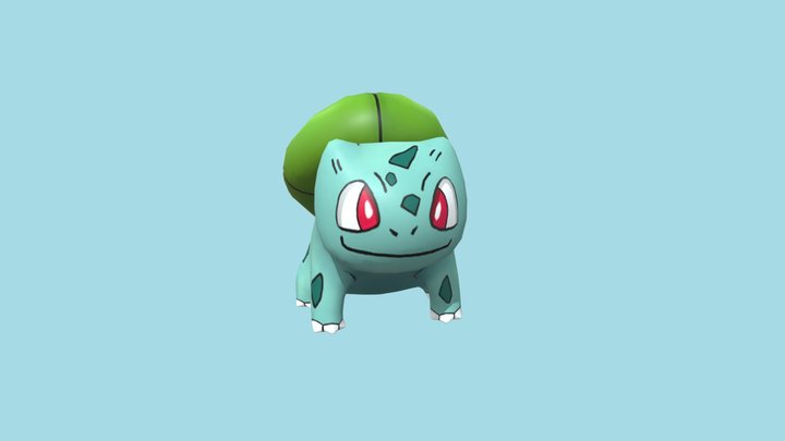 Art 3D Bulbasaur 3D Model