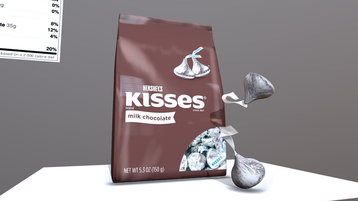 Hersh Kiss AD Mockup 3D Model