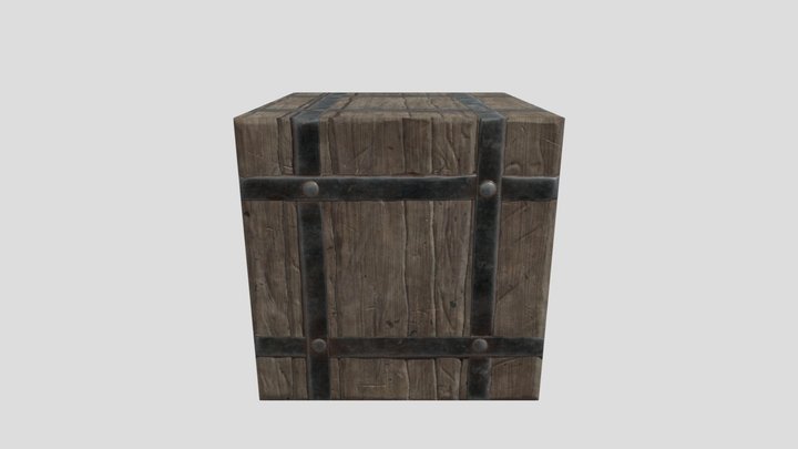 Extreme low poly box 3D Model