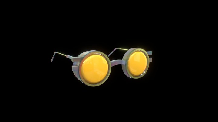 Retro Glasses 3D Model