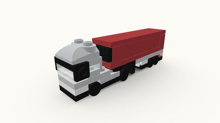 LEGO Micro Semi-Truck MOC [#0208] 3D Model