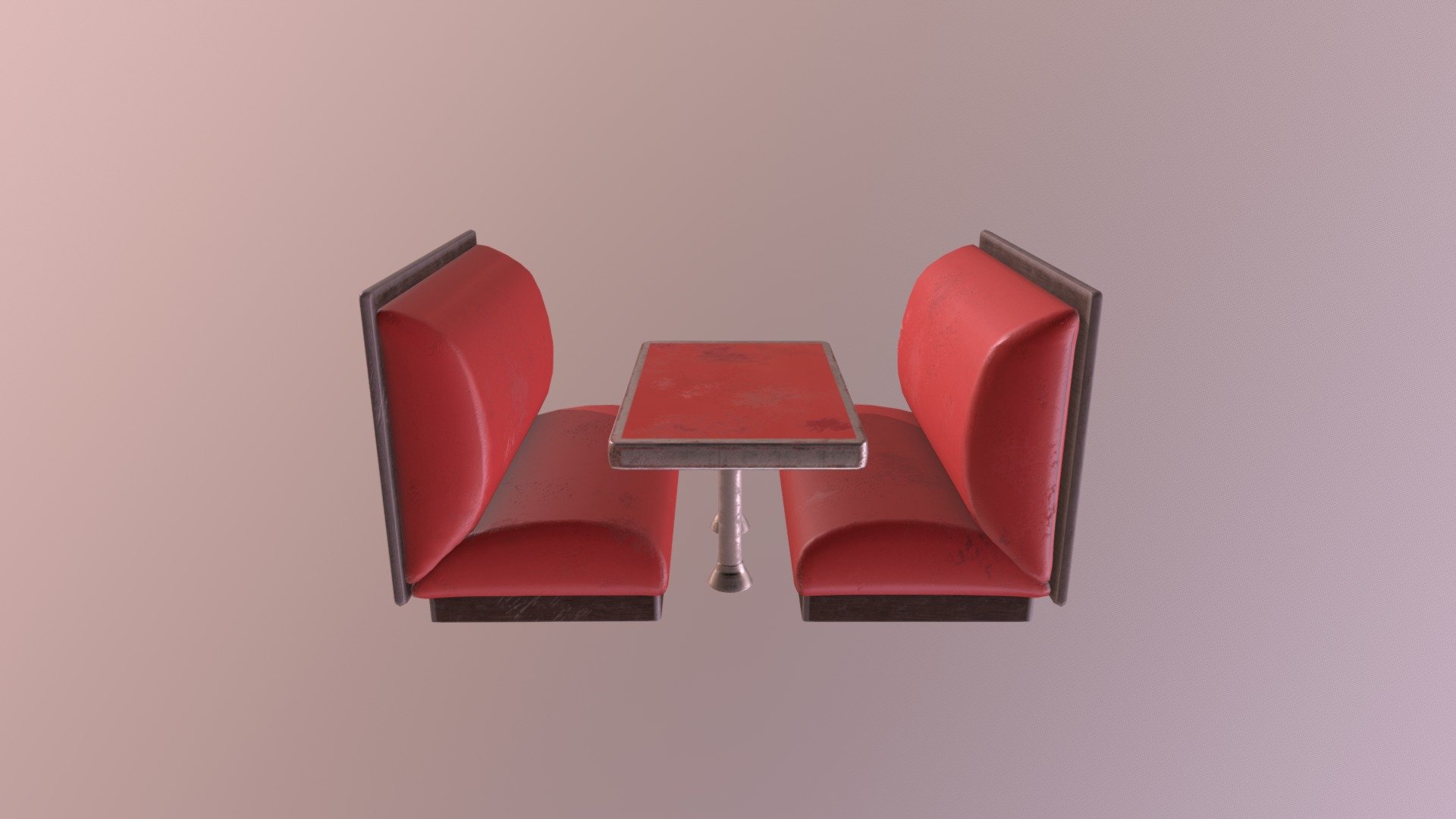 Diner Booth - 3D model by Arantxa Edwards (@arantxaedwards) [46bf5f2 ...