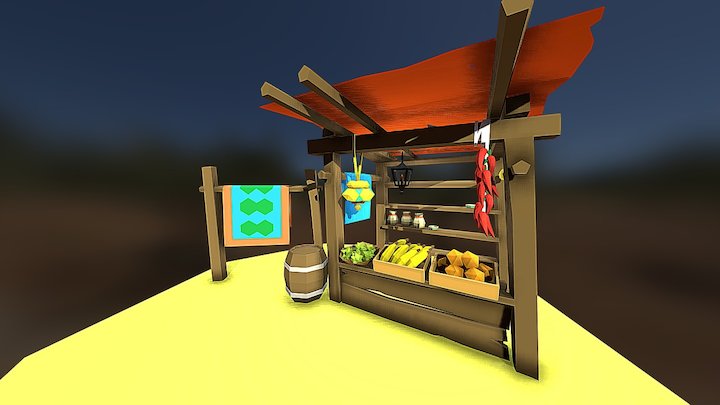 Oriental shop 3D Model