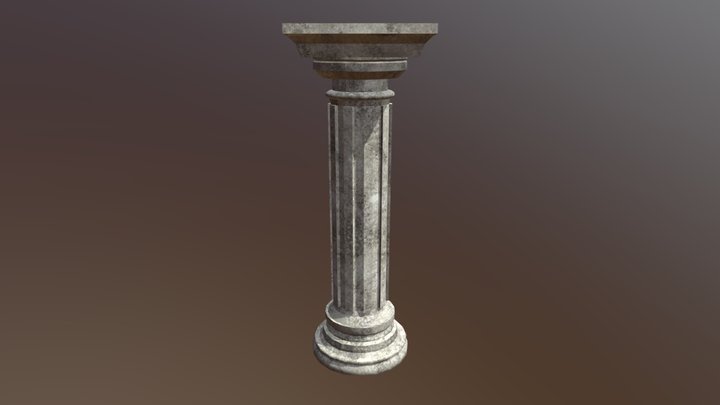 Ancient Doric Column 3D Model