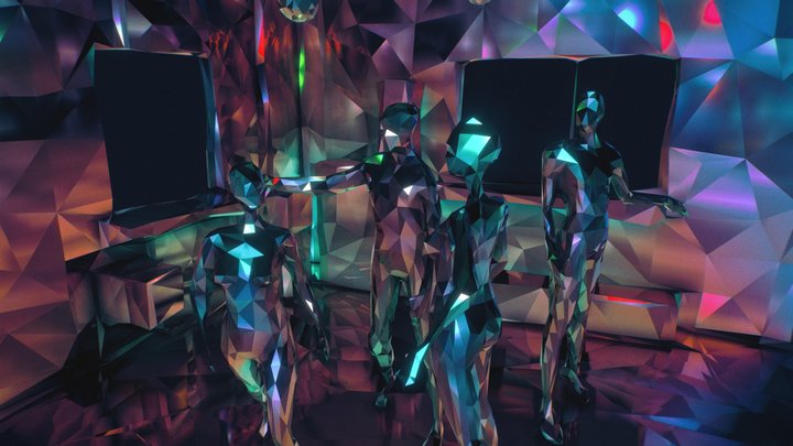 Temporarium -  Mirror Disco Ball Party World 3D Model