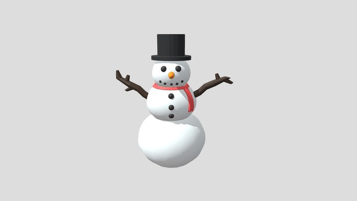Snowman 3D Model
