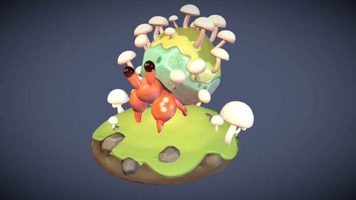 Pabble Snr. [Stylized creation assignment] 3D Model
