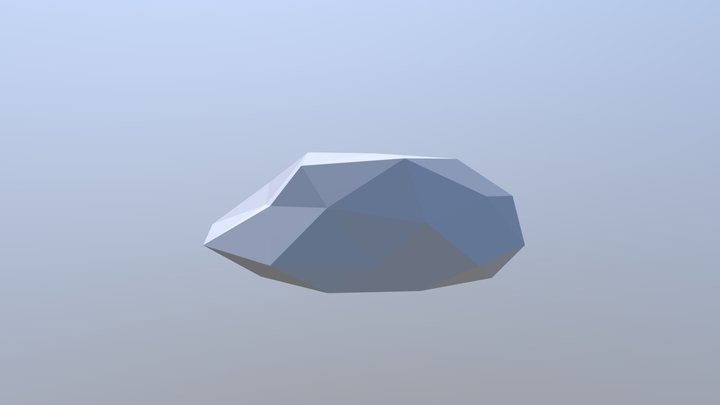 Low-Poly Rock 2 3D Model