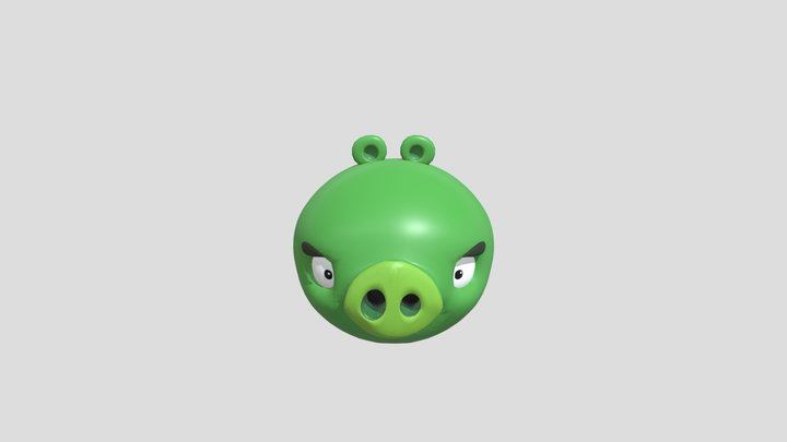 Piggy Angry Birds Slingshot Model 3D Model