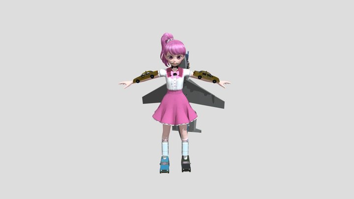 ROBOT WOMAN 69 3D Model