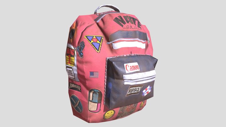 NateOrDie X Akira Backpack 3D Model