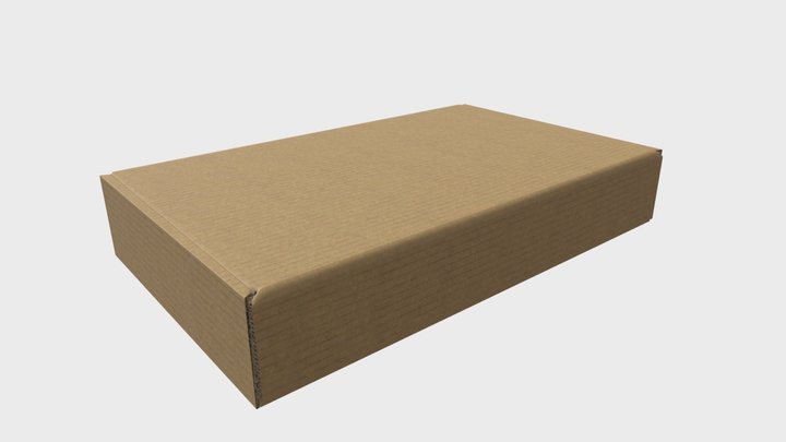 Closed carton box 3D Model