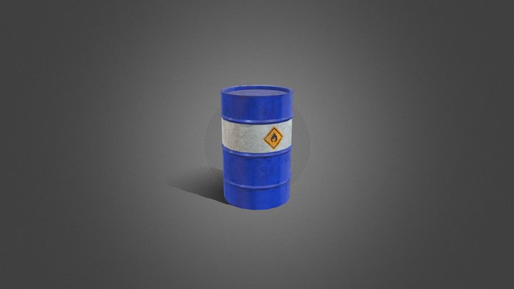 Oil barrel 3D Model