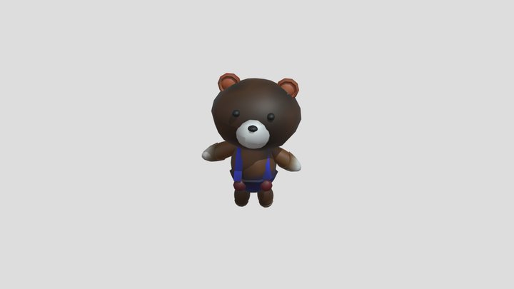 熊揮手 3D Model