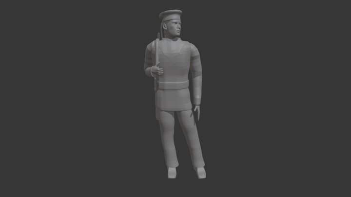 Soviet sailor 3D Model