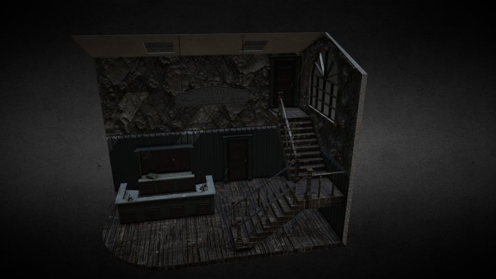 Haunted Inn Diorama 3D Model