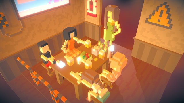 In the bar 3D Model