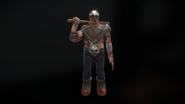 zombie destroyer 3d sketch 3D Model
