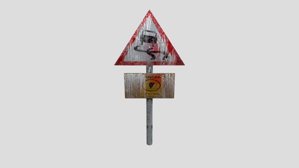 Warning Road Sign